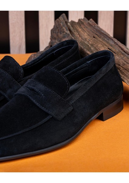 Italyan Stil Iç Dış Naturel Deri Süet Erkek Ayakkabı Siyah T13884 fırsatları