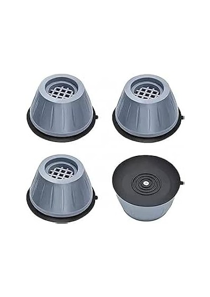 Jouis Gürültü Engelleyici ve Kaymaz Titreşim Önleyici Kauçuk Ayak Pedleri Çamaşır Makinesi Stoper 4