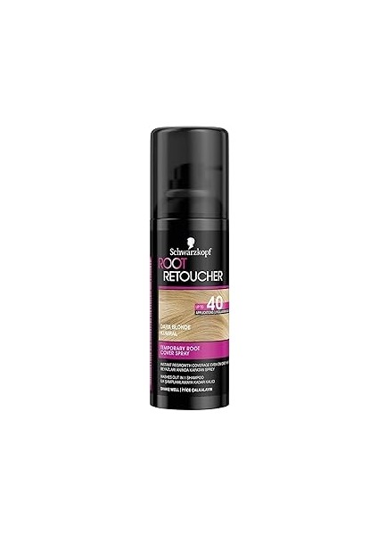 Schwarzkopf Root Retoucher Beyazları Anında Kapatan Sprey Boya Kumral, 120 ml