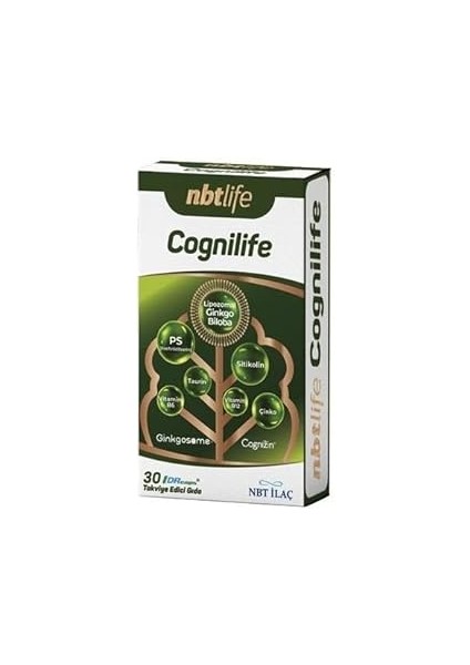Nbtlife Cognilife Lipozomal Ginkgo Biloba Içeren 30 Dr Kapsül