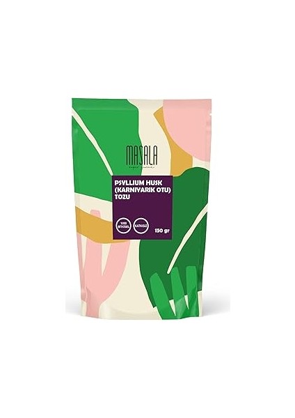 Super Gurme Masala Karnıyarık Otu Tozu (Psyllium) 150 gr - Psyllium Husk Powder
