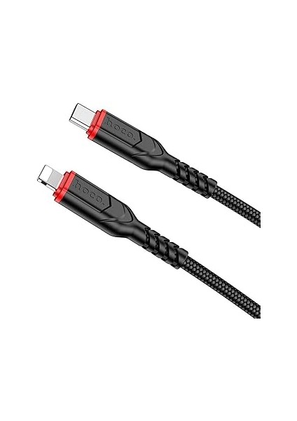 Hoco Victory 2m Pd 20W Type-C To Pd Hızlı Şarj Data Kablosu - Siyah