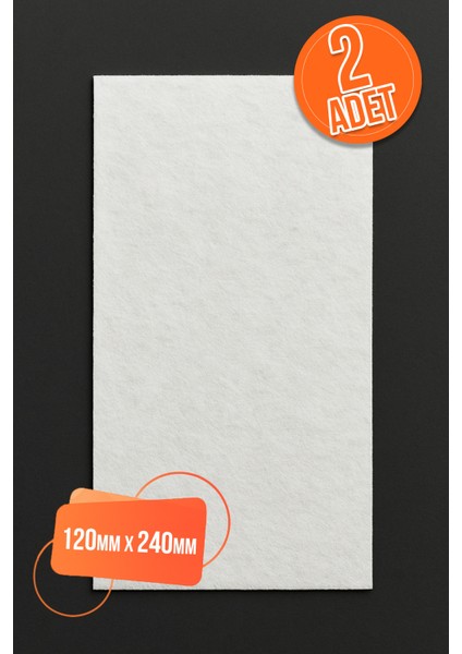 2 Ad Yapışkanlı Keçe Mobilya Masa Sandalye Parke Zemin Ayak Koruyucu Kaydırmaz Keçesi 120MM x 240MM