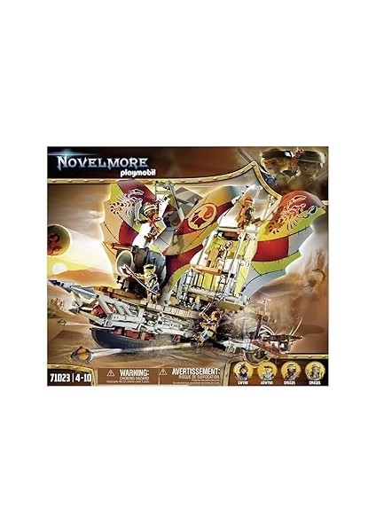 Playmobil Novelmore 71023 Sal'ahari Sands Kum Fırtınası, Hareketli Gemi, 5 Yaş ve Üzeri Çocuklar Iç