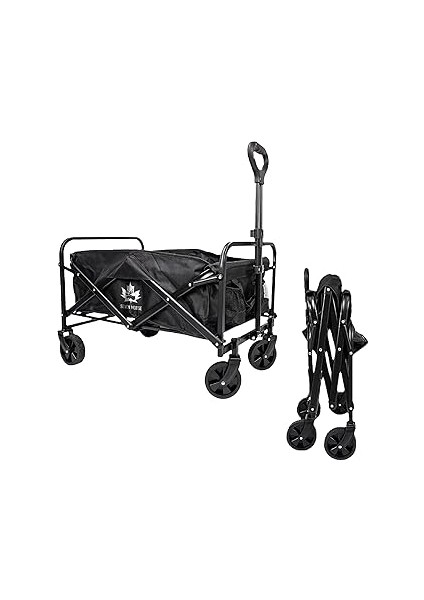 Rebuwo Sevenmoose Katlanır Taşıma Arabası Tekerlekli Taşınabilir Kamp Arabası
