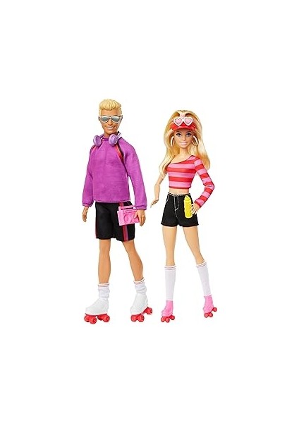 & Ken 65. Yıl 2'li Parti Bebekler & Ken 65. Yıl 2'li Parti Bebekler ve 6 Aksesuarlı S