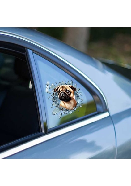 French Bulldog Araç Stickerı fiyatları