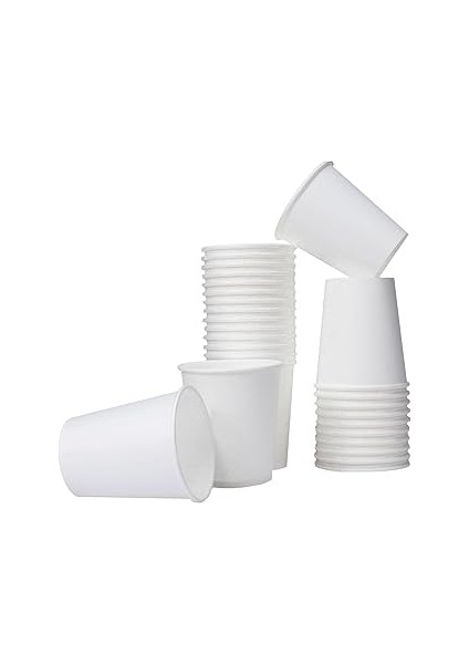 Cuptoyou 100 Adet Karton Bardak 6 Oz 165 Ml, Çay Için Beyaz Karton Bardaklar, Küçük Tek Kullanımlık