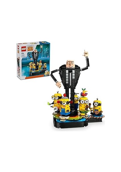 Despicable Me 4 Yapım Parçalarından Gru ve Minyonlar 75582 9 Yaş ve Üzeri Çocuklar Için Yaratı