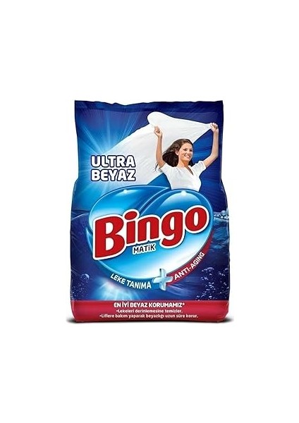 Bingo Toz Çamaşır Deterjanı Beyaz 4 kg