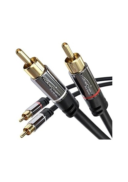 Kabeldirekt – 0,8m – Cinch Kablo, 2 Cinch-2 Cinch, Ses Kablosu (Koaksiyel Kablo, Rca Fiş/fiş