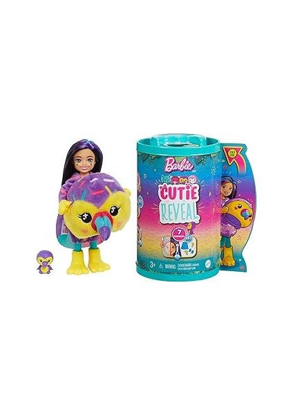 Cutie Reveal Bebekler Chelsea Tropikal Orman Serisi - Kuş, 3 Yaş ve Üzeri, HKR16