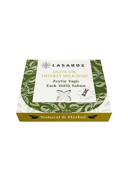 Zeytin Yağlı ve Eşek Sütlü Sabun Doğal ve Bitkisel Içerikli 100 gr