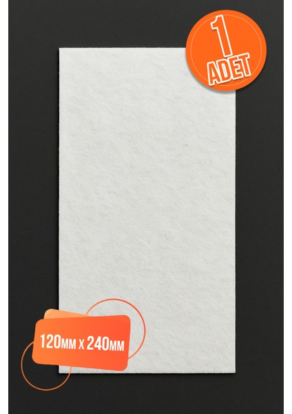 1 Ad Yapışkanlı Keçe Mobilya Masa Sandalye Parke Zemin Ayak Koruyucu Kaydırmaz Keçesi 120MM x 240MM