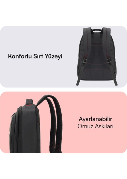 MCC-007 17.3 Offıce Notebook Sırt Çantası Siyah modelleri