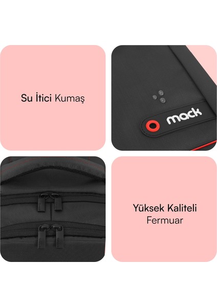 MCC-007 17.3 Offıce Notebook Sırt Çantası Siyah