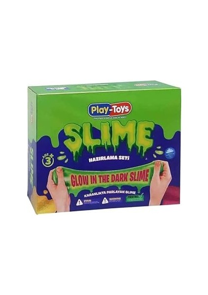 Playtoys Diy Slime Hazırlama Seti, Karanlıkta Parlayan Sihirli Slime Kiti, Stem Destekli Duyusal ve