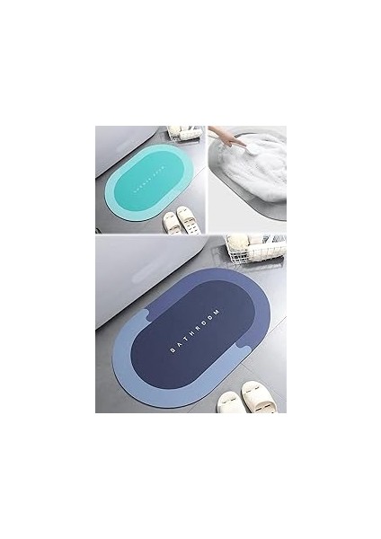 Büyük Boy Su Emici 55X35 cm Ayak Kaıydırmaz Ev Dış Kapı Girş Banyo Leke Tutmaz Süper Emme