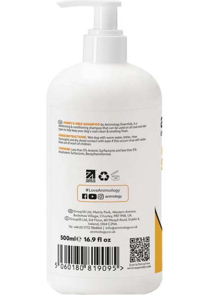 Essentials Bal Honey & Shea Özlü Köpek Şampuanı 500ML modelleri