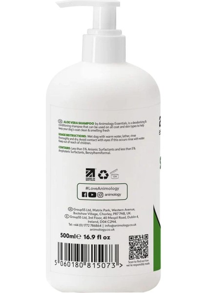 Essentials Aloe Veralı Köpek Şampuanı 500ML modelleri