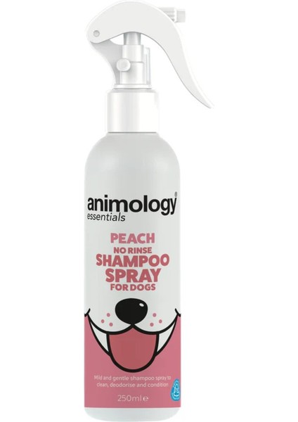 Şeftali Özlü Durulama Gerektirmeyen Köpek Sprey Şampuan 250ML