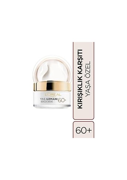L'oréal Paris Yaş Uzmanı 60+ Kırışıklık Karşıtı Besleyici Krem