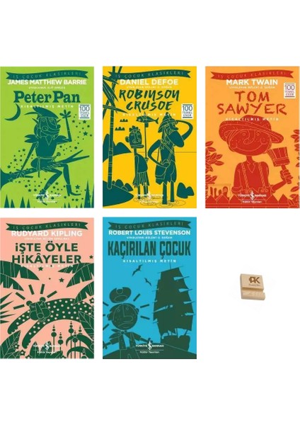 Iş Çocuk Klasikleri 8-13 Yaş Peter Pan Robinson Cruise Tom Sawyer Işte Öyle Hikayeler Kaçırılançocuk