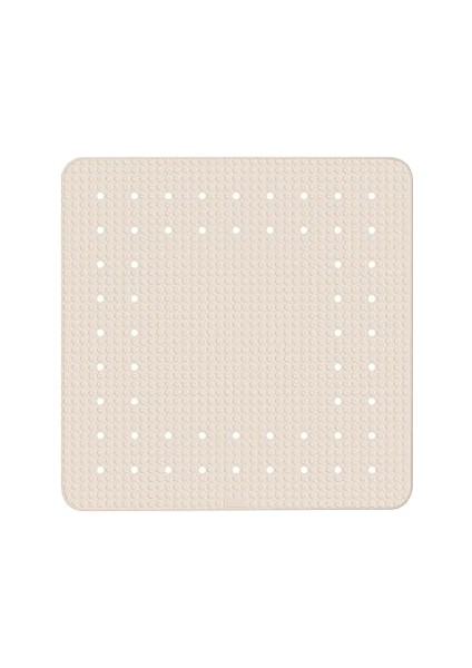 Wenko Mirasol Banyo Paspası Bej 54 x 54 cm Vantuzlu Kaymaz Duş Paspası Bej