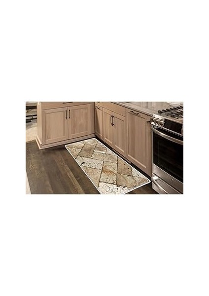 Colorix Carpet Kaymaz Taban Tezgah Önü Mutfak Paspası 50X150 cm No: 453