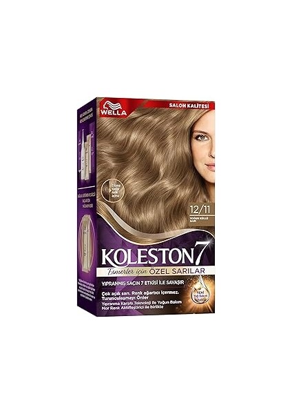 Wella Koleston Supreme Kit Saç Boyası 12/11 Yoğun Küllü Sarı