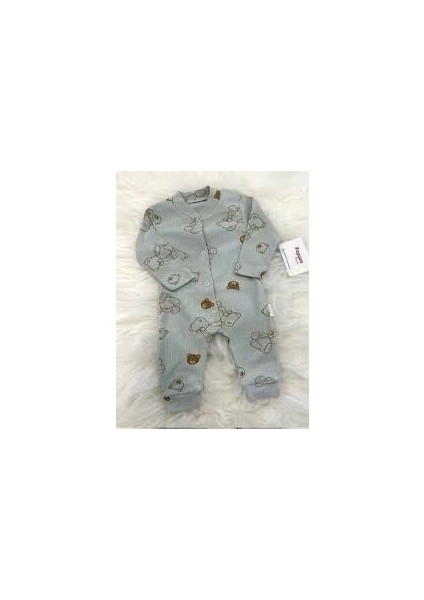 Ayıcık Kabartmalı Yumuşak Bebek Tulum – 0-3 Ay – 3-6 Ay – 6-9 Ay 3-6 Ay fiyatları