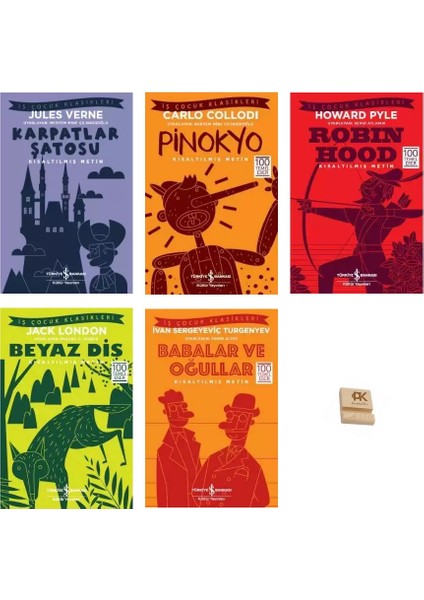 Iş Çocuk Klasikleri 8-13 Yaş Karpatlarşatosu Pinokyo Robinhood Beyaz Diş Babalar ve Oğullar