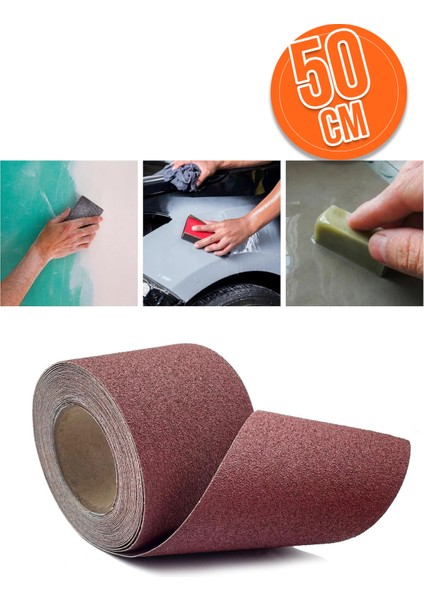 14X50 cm Su Zımpara 080 Kum Orta Incelikte Suya Dayanıklı Zımpara Kağıdı Ahşap Metal Plastik