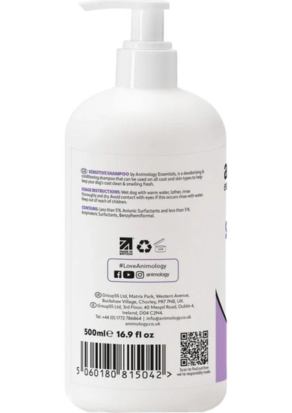 Essentials Sensitive Hassas Köpek Şampuanı 5000ML modelleri