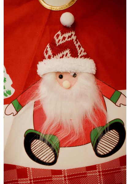 Kırmızı Ağaç Eteği, Şık ve Zarif Yılbaşı Dekorasyonu Için Idealdir modelleri