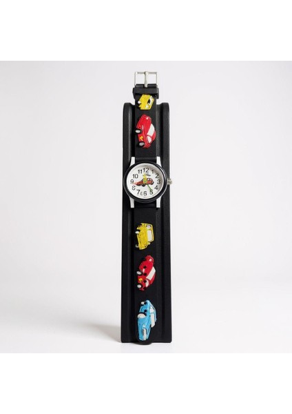 Turbo Racer Kids – Araba Motifli Siyah Erkek Çocuk Saati fiyatları