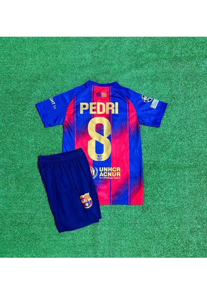 Barcelona 2025/26 Yeni Sezon Pedri Iç Saha Çocuk Forması modelleri