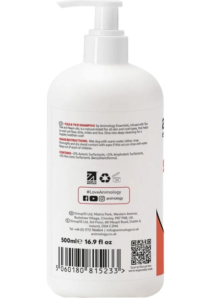 Çay Ağacı ve Neem Yağı Özlü Bit Pire Kene ve Parazit Giderici ve Önleyici Köpek Şampuanı 500ML fiyatları