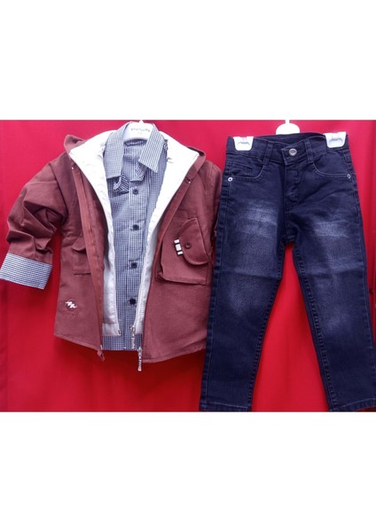 1222.5207 Erkek Dörtlü Tam Takım 5/8 Yaş - Kiremit - 6-7 Yaş - BSK41X00011101-KİREMİT-6-7 Yaş