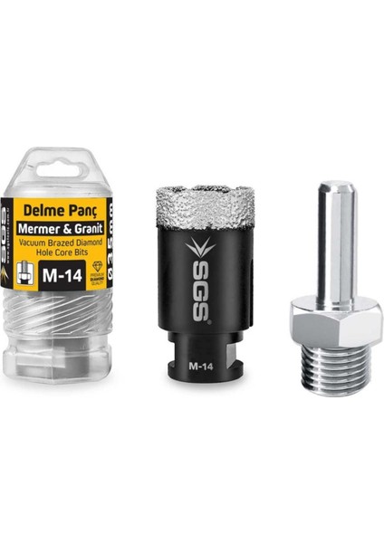 Mermer ve Granit Delik Açma Pançı 14MM Ile 65 mm Arası Seçenekli Ürün