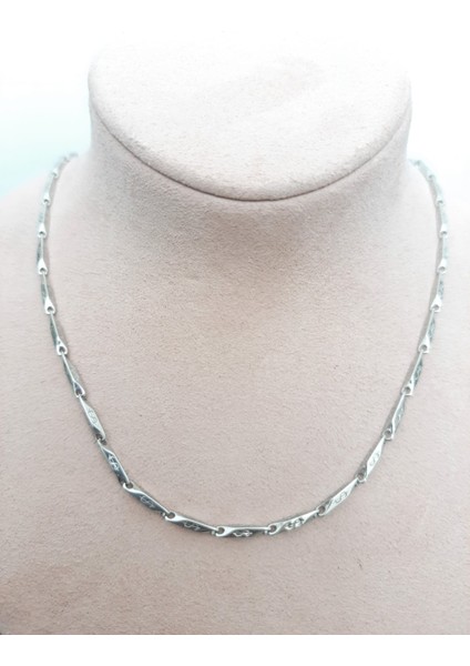 Çelik Kolye Titanyum Melon Dolar Motifli Model 2 mm 55 cm Gümüş (Silver) fırsatları