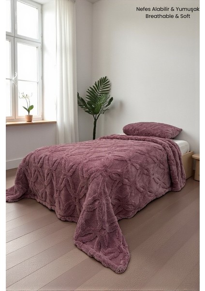 Orion Wellsoft Tek Kişilik Yatak Örtüsü Seti (180×235 cm + 1 Yastık Kılıfı) | Yumuşak ve Sıcak, Lüks Tasarım, Oeko-Tex Belgeli, Kışlık Battaniye Alternatifi fiyatları