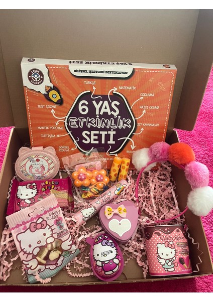 Zihinsel Gelişim Kutusu & 6 Yaş Çocuk Hediye Seti & Eğitim,Eğlence, Şekerlemeli Hediye Kutusu