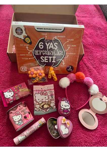 Zihinsel Gelişim Kutusu & 6 Yaş Çocuk Hediye Seti & Eğitim,Eğlence, Şekerlemeli Hediye Kutusu modelleri