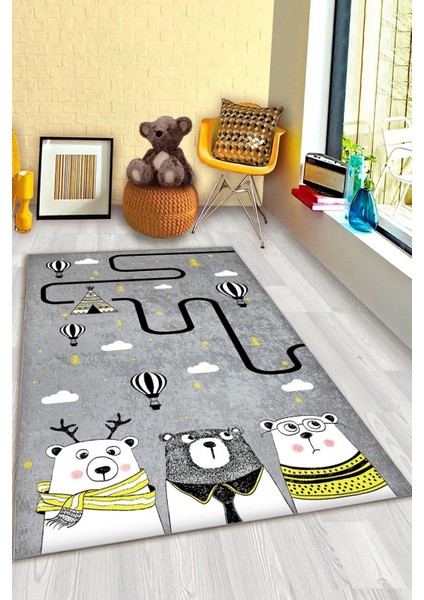 Iskandinav Ayılar Çocuk Halısı