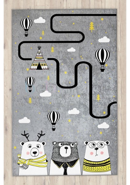 Iskandinav Ayılar Çocuk Halısı fırsatları