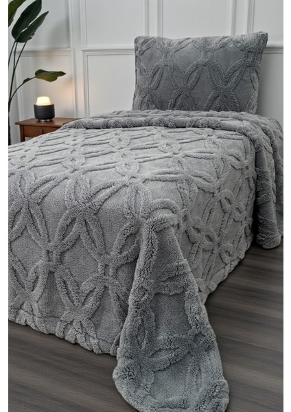 Orion Wellsoft Tek Kişilik Yatak Örtüsü Seti (180×235 cm + 1 Yastık Kılıfı) | Yumuşak ve Sıcak, Lüks Tasarım, Oeko-Tex Belgeli, Kışlık Battaniye Alternatifi