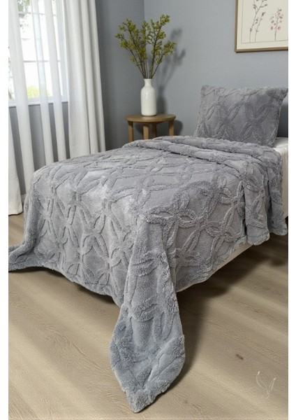 Orion Wellsoft Tek Kişilik Yatak Örtüsü Seti (180×235 cm + 1 Yastık Kılıfı) | Yumuşak ve Sıcak, Lüks Tasarım, Oeko-Tex Belgeli, Kışlık Battaniye Alternatifi