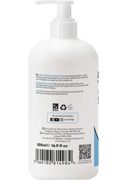 Animology Bebek Pudrası Kokulu Yavru Köpek Şampuanı 500ML fiyatları