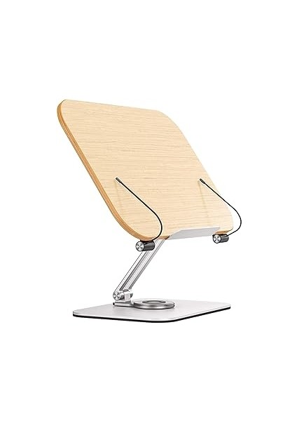 Profesyonel Kitap Okuma Tutucu Ders Çalışma Sunum Standı Kaliteli Karbon Çelik ve Ahşap M